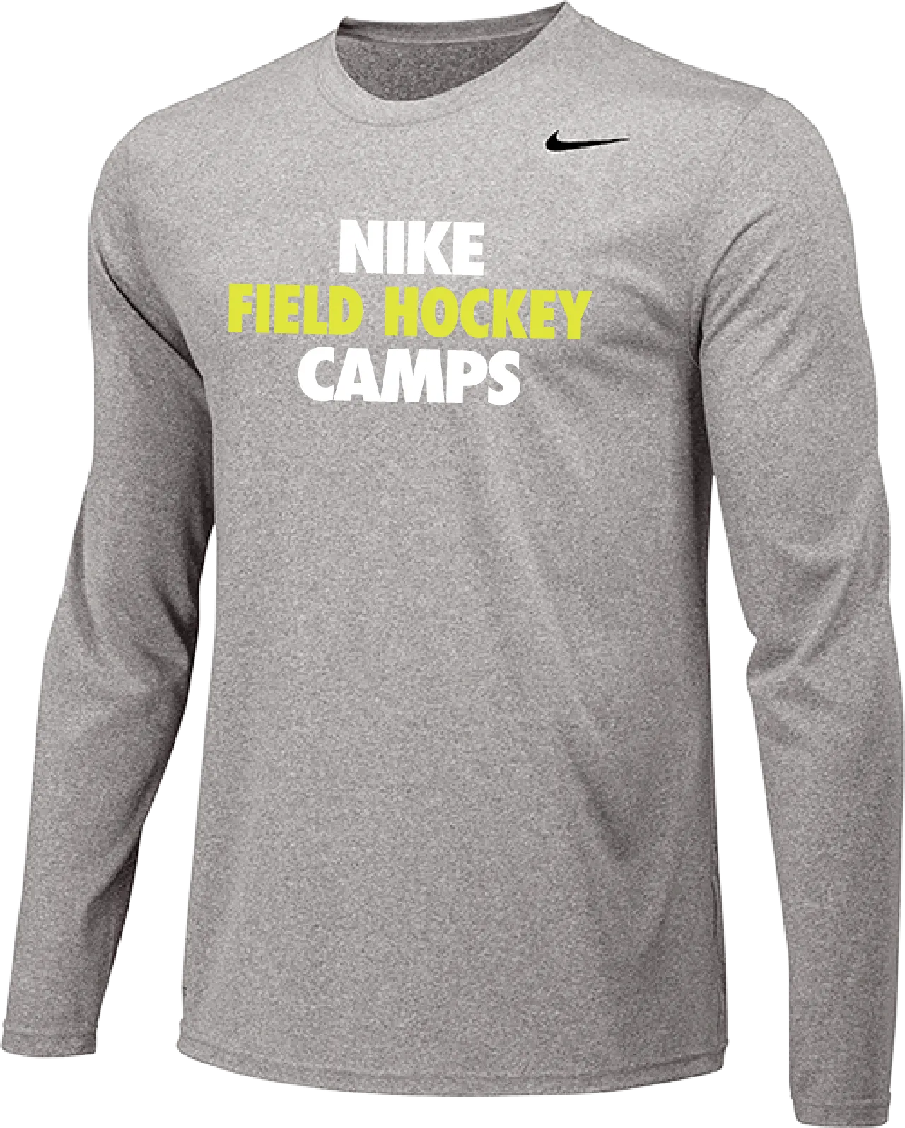 Nike Field Hockey Camps Long Sleeve Dri-Fit Tee - Carbon Heather