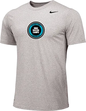 Nike Soccer Crest Short Sleeve Dri-Fit Tee - Carbon Heather