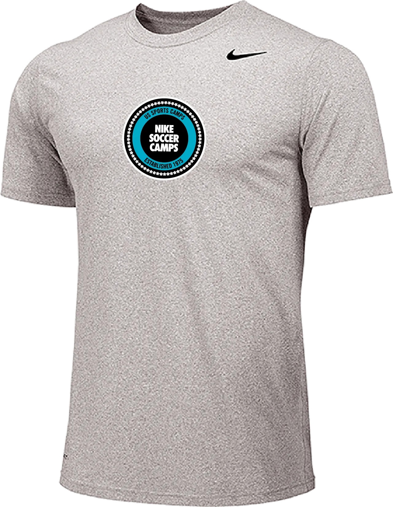 Nike Soccer Crest Short Sleeve Dri-Fit Tee - Carbon Heather