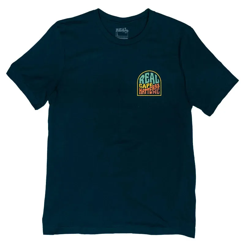 REAL Retro Badge Tee-Blue