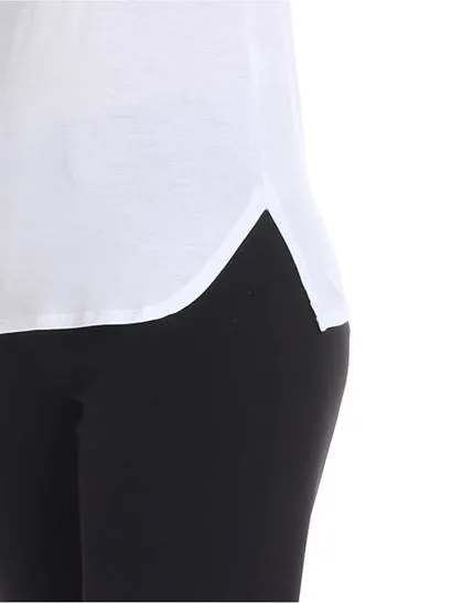 Relaxed Side Slit Soft Touch T-Shirt - More Colors