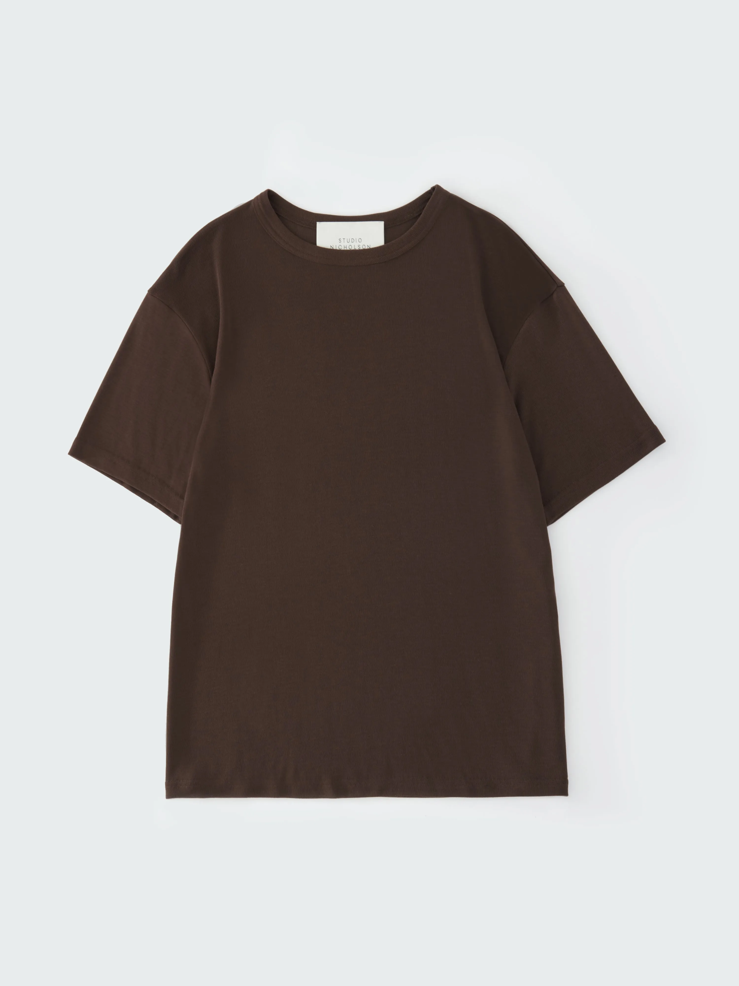 Rond T-shirt in Chocolate Brown