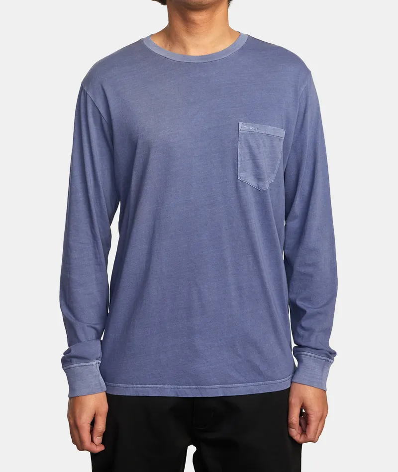 RVCA PTC Pigment L/S Tee-Royal