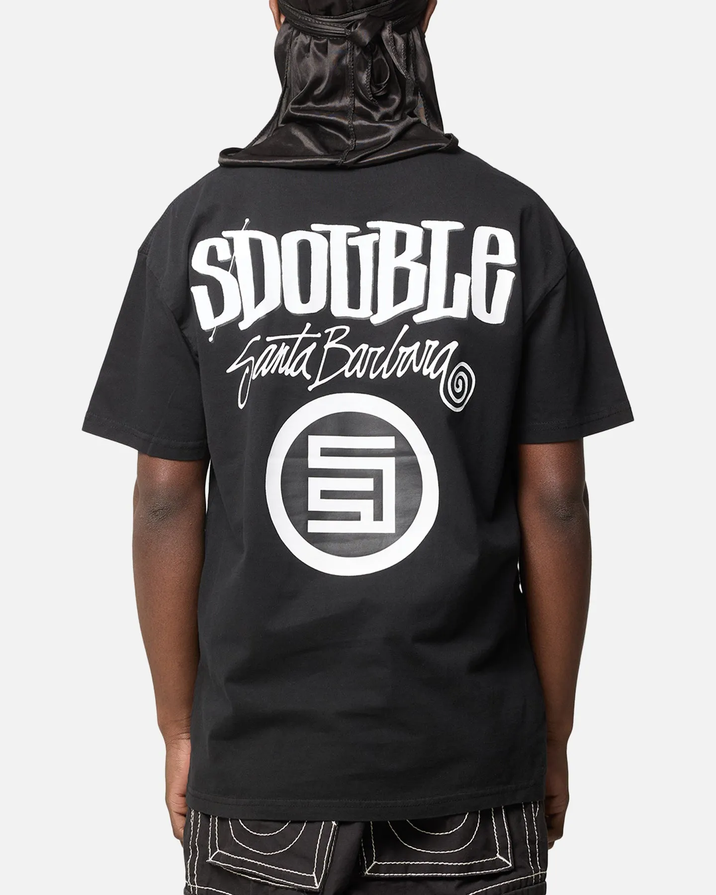 S Double Combo Platter T-Shirt Washed Black