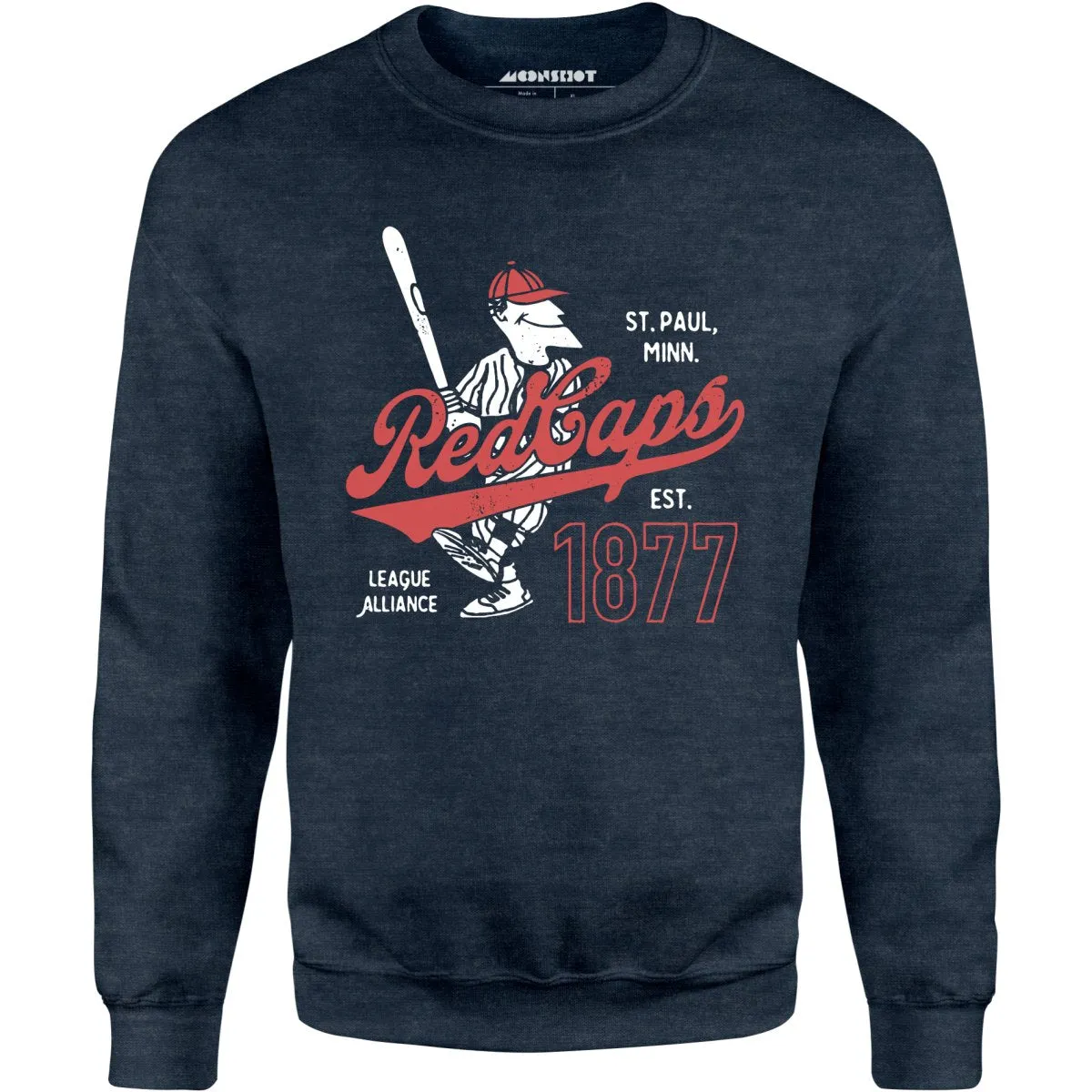 Saint Paul Red Caps - Minnesota - Vintage Defunct Baseball Teams - Unisex Sweatshirt