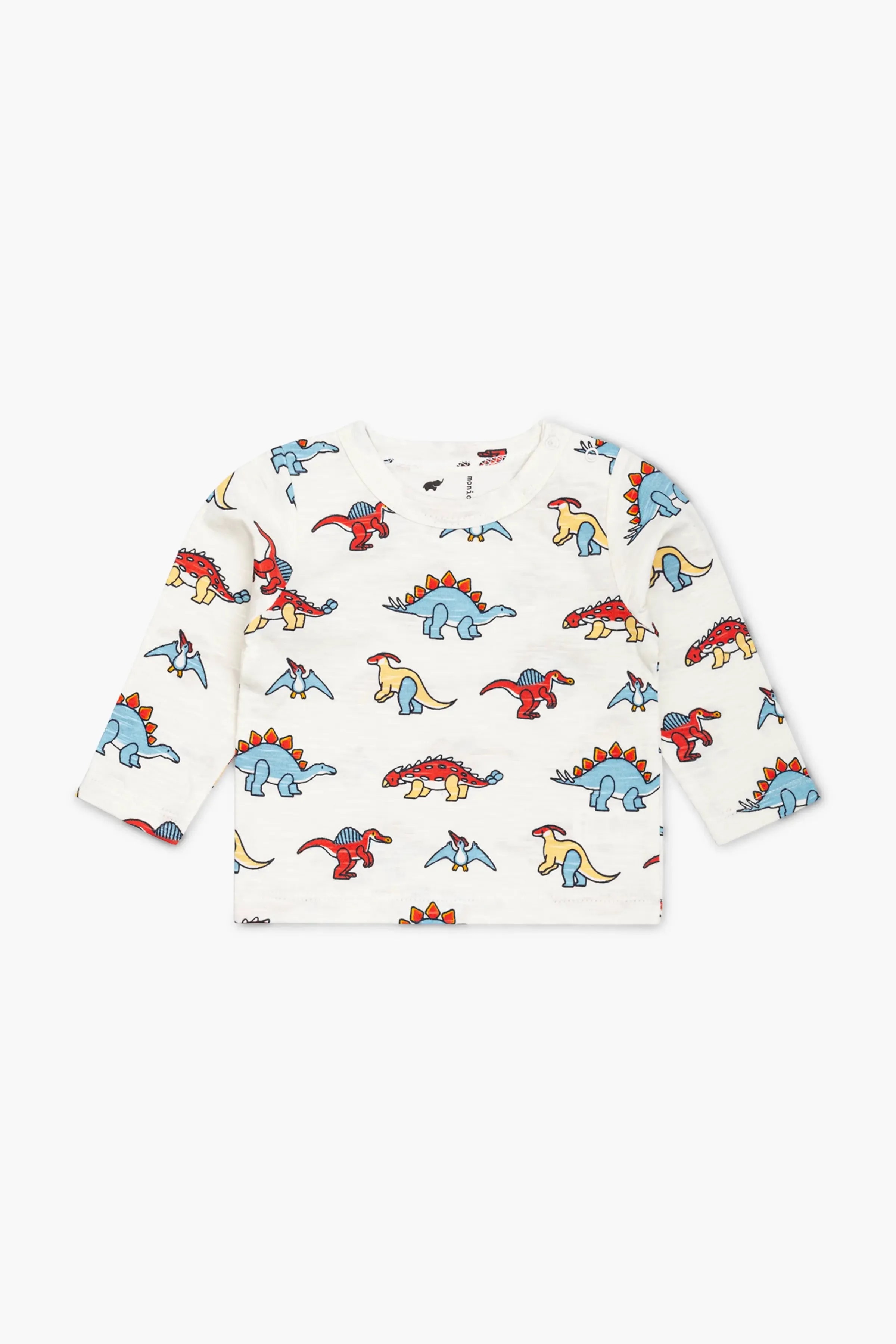 SALE - Long Sleeve Crewneck Tee_Happy Dinos