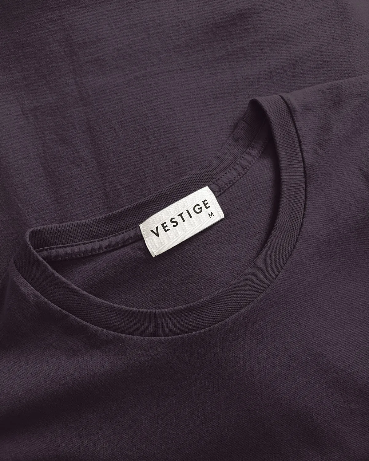 Solid Essential Tee, Plum