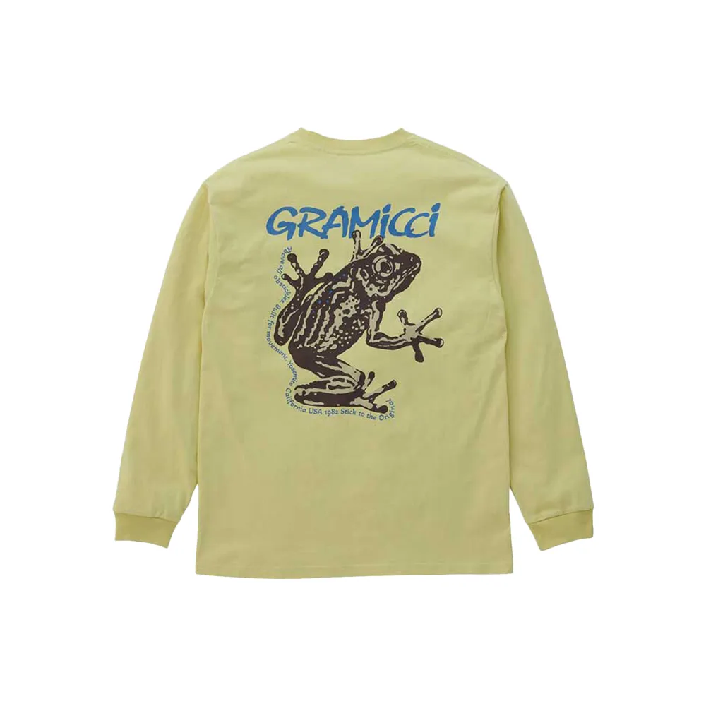 Sticky Frog Long-sleeve Tee 'Foggy Lemon'