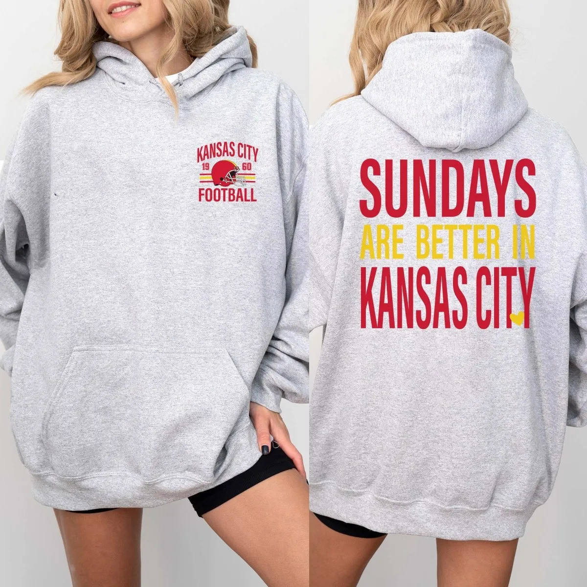 Sundays Are Better In Kansas City Graphic Hoodie