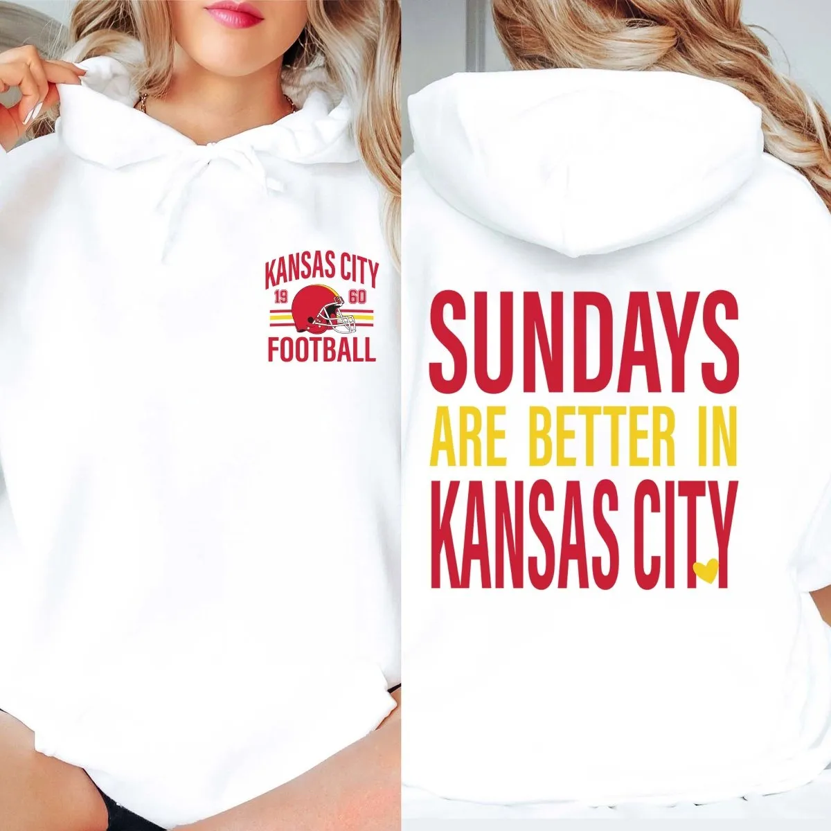 Sundays Are Better In Kansas City Graphic Hoodie