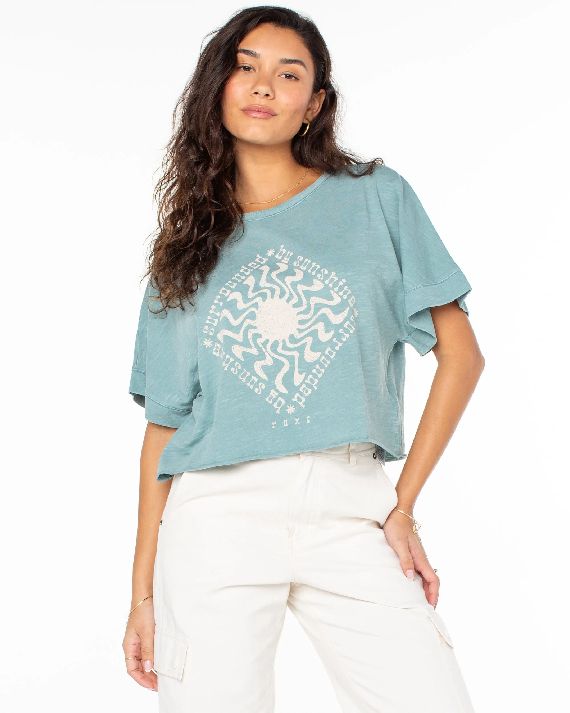 Surrounded By Sunshine T-Shirt - Mineral Blue