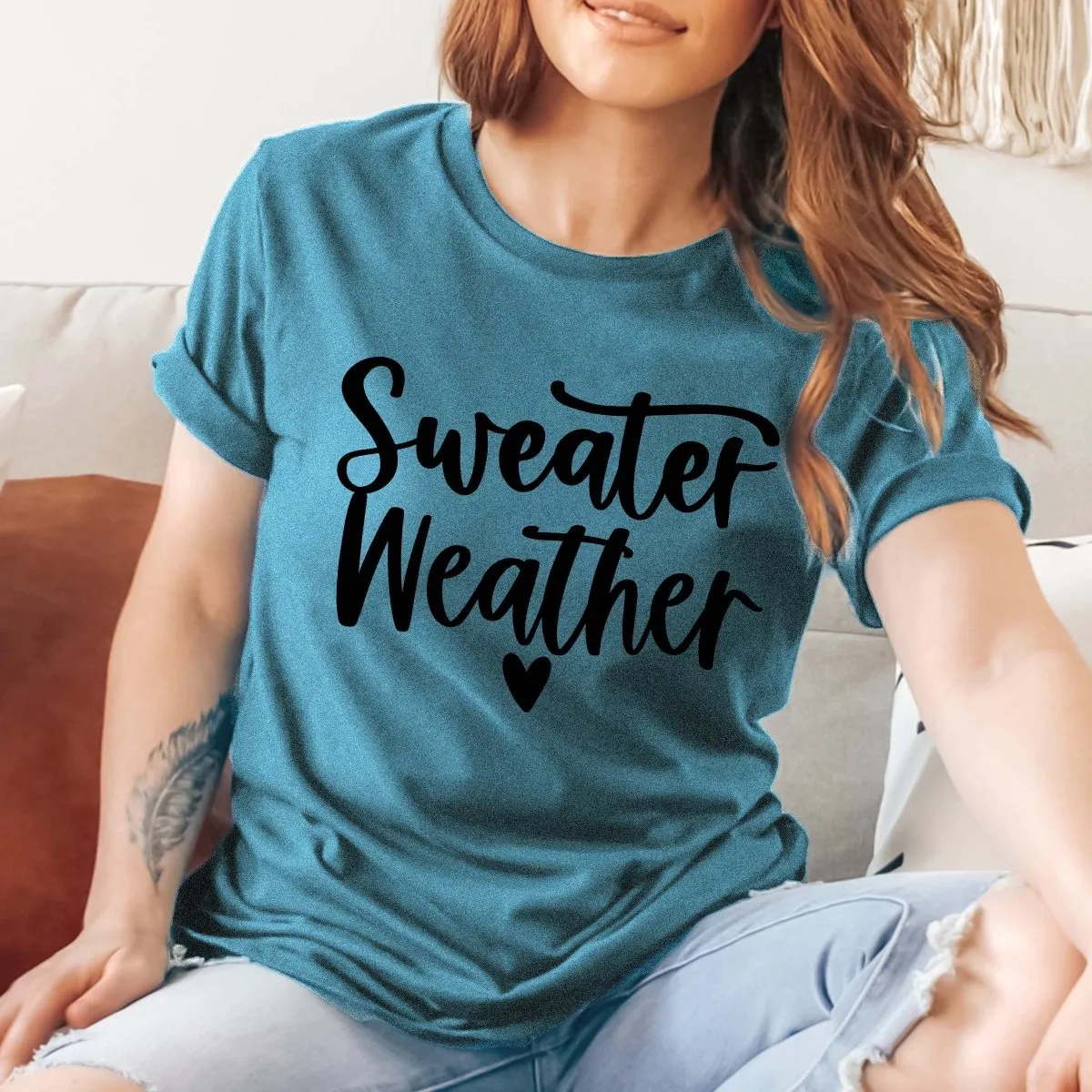 Sweater Weather Wholesale Bella Graphic Tee - Fast Shipping