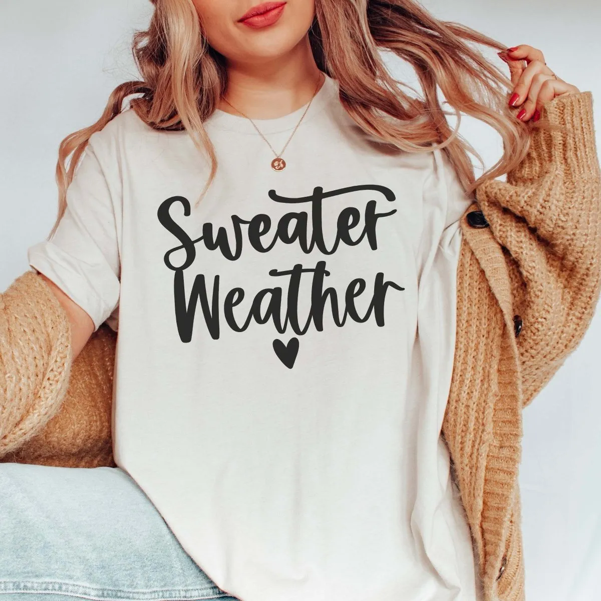 Sweater Weather Wholesale Bella Graphic Tee - Fast Shipping