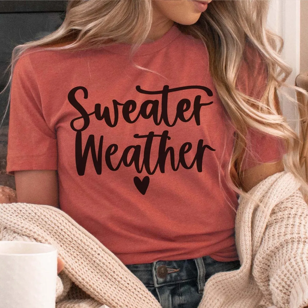 Sweater Weather Wholesale Bella Graphic Tee - Fast Shipping