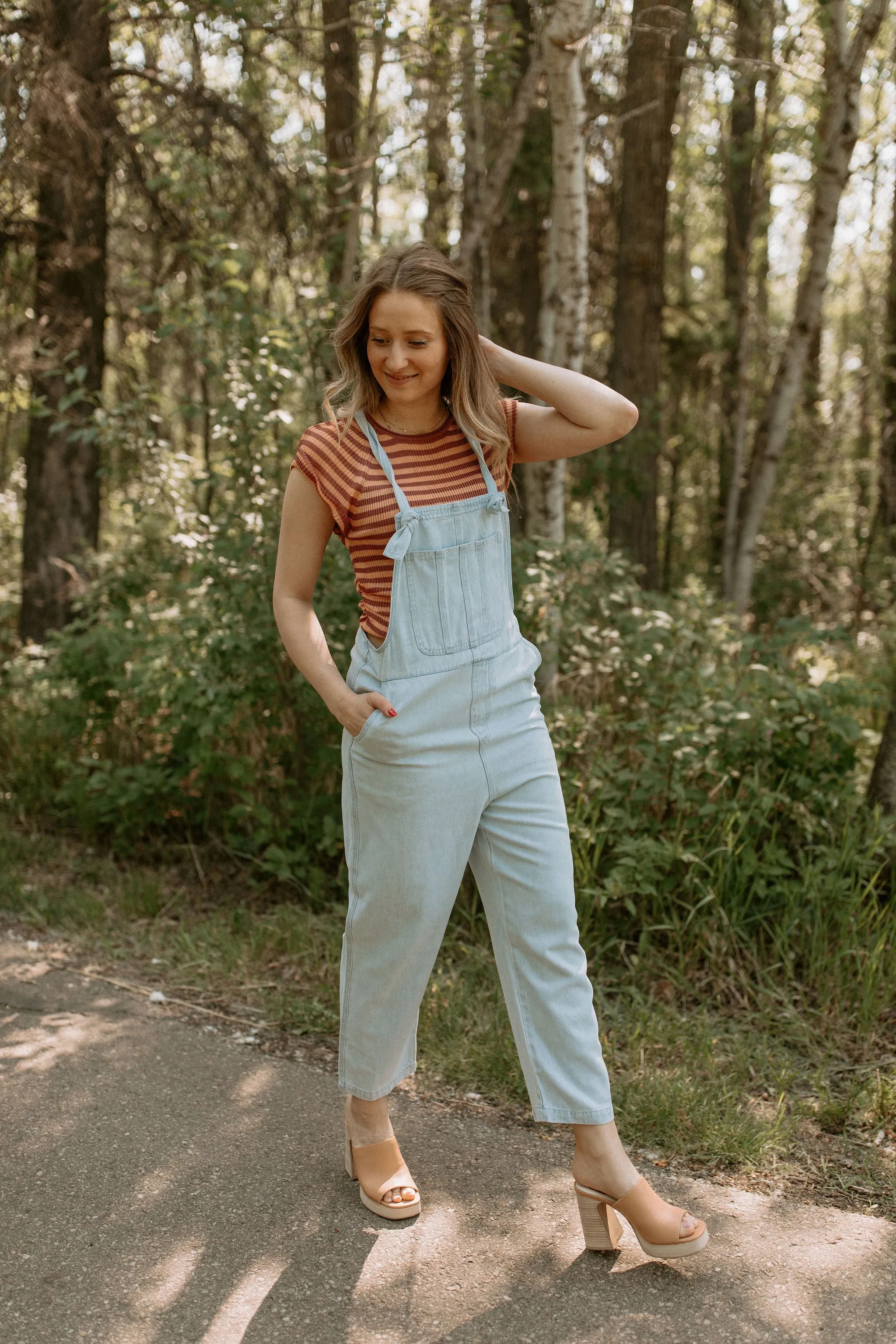 The Slinky Baby Tee by Free People - Redwood Peach