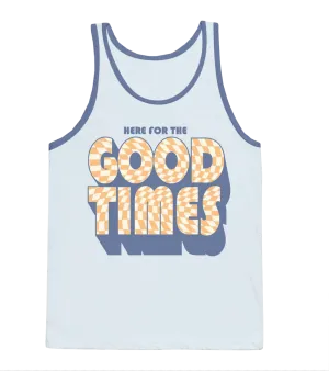 Tiny Whales - Here For the Good Times Tank in Sky Blue