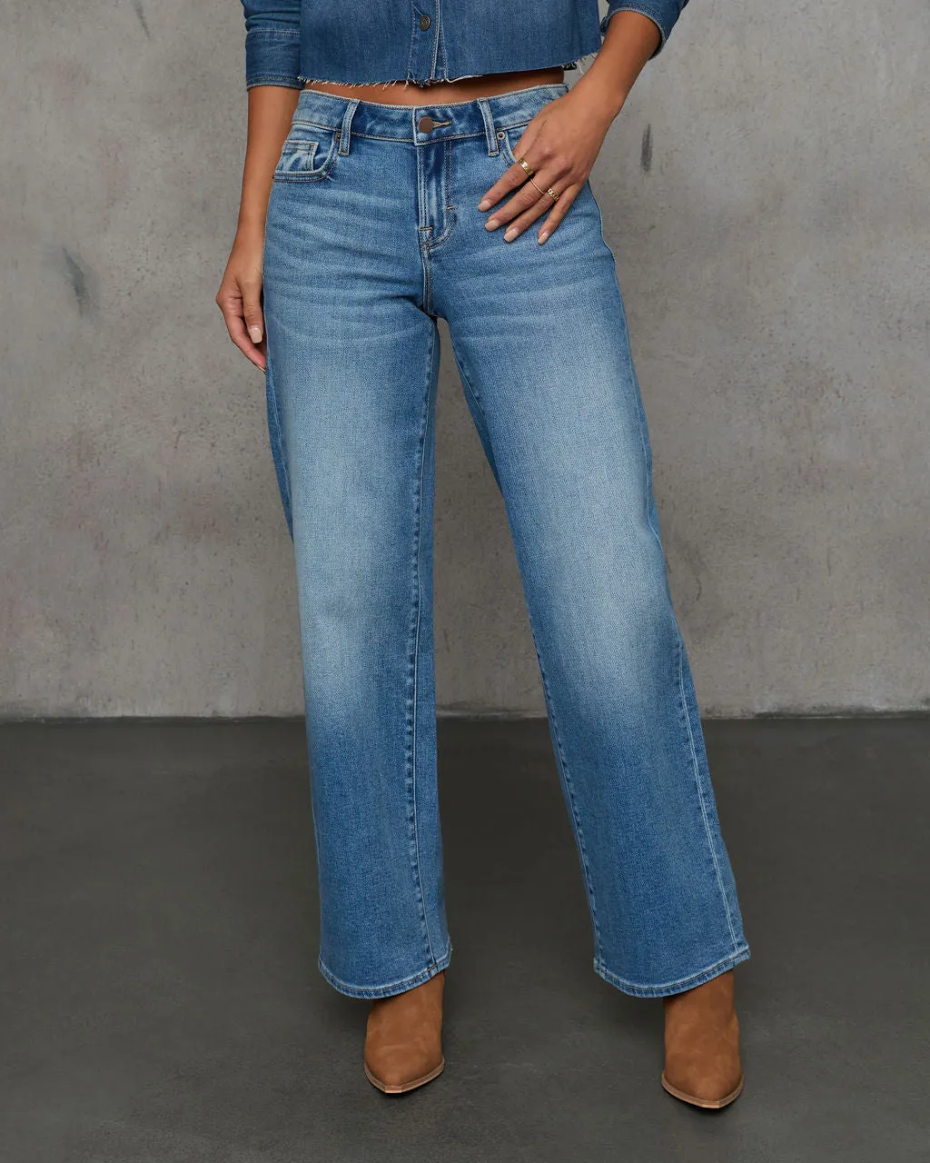 Tisla Straight Leg Dad Jeans