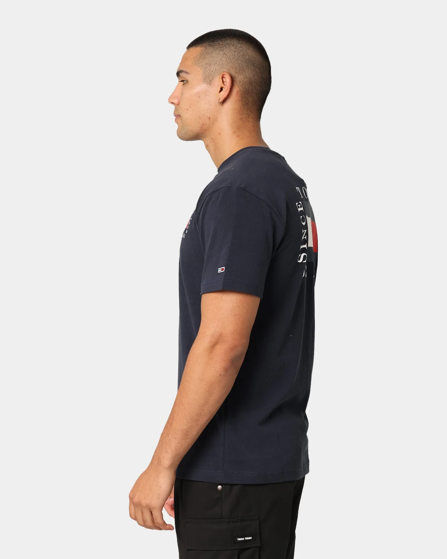 Tommy Jeans TJM Box Flag T-Shirt Twilight Navy