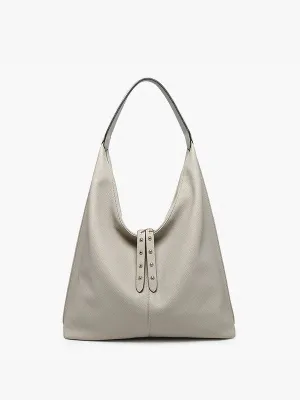 Tori Slouchy Hobo - Light Grey