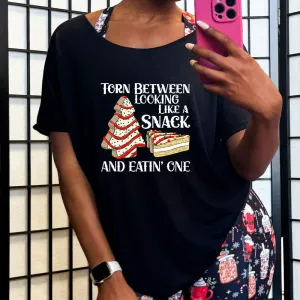 Torn Between Looking Like A Snack And Eating One (With Tree Cakes) | Slouchy Tee