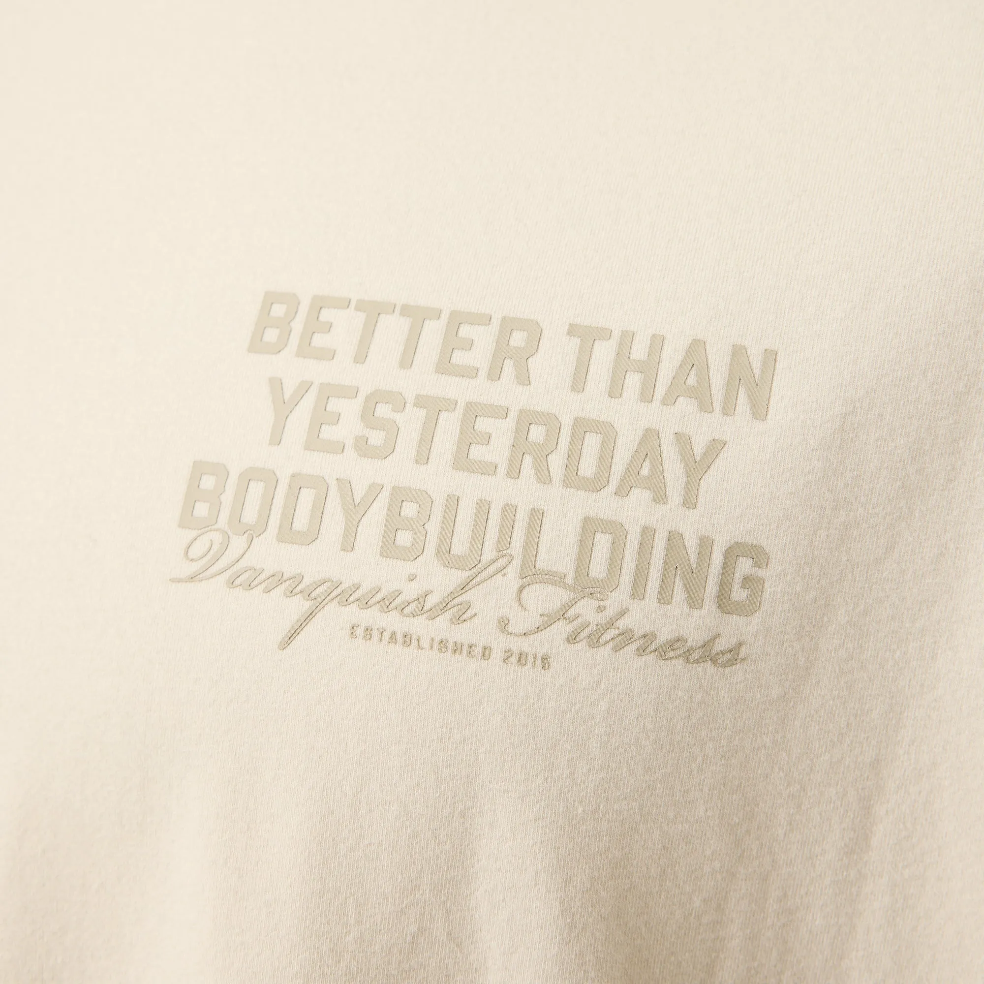 Vanquish Bodybuilding Vintage White Boxy Oversized T Shirt