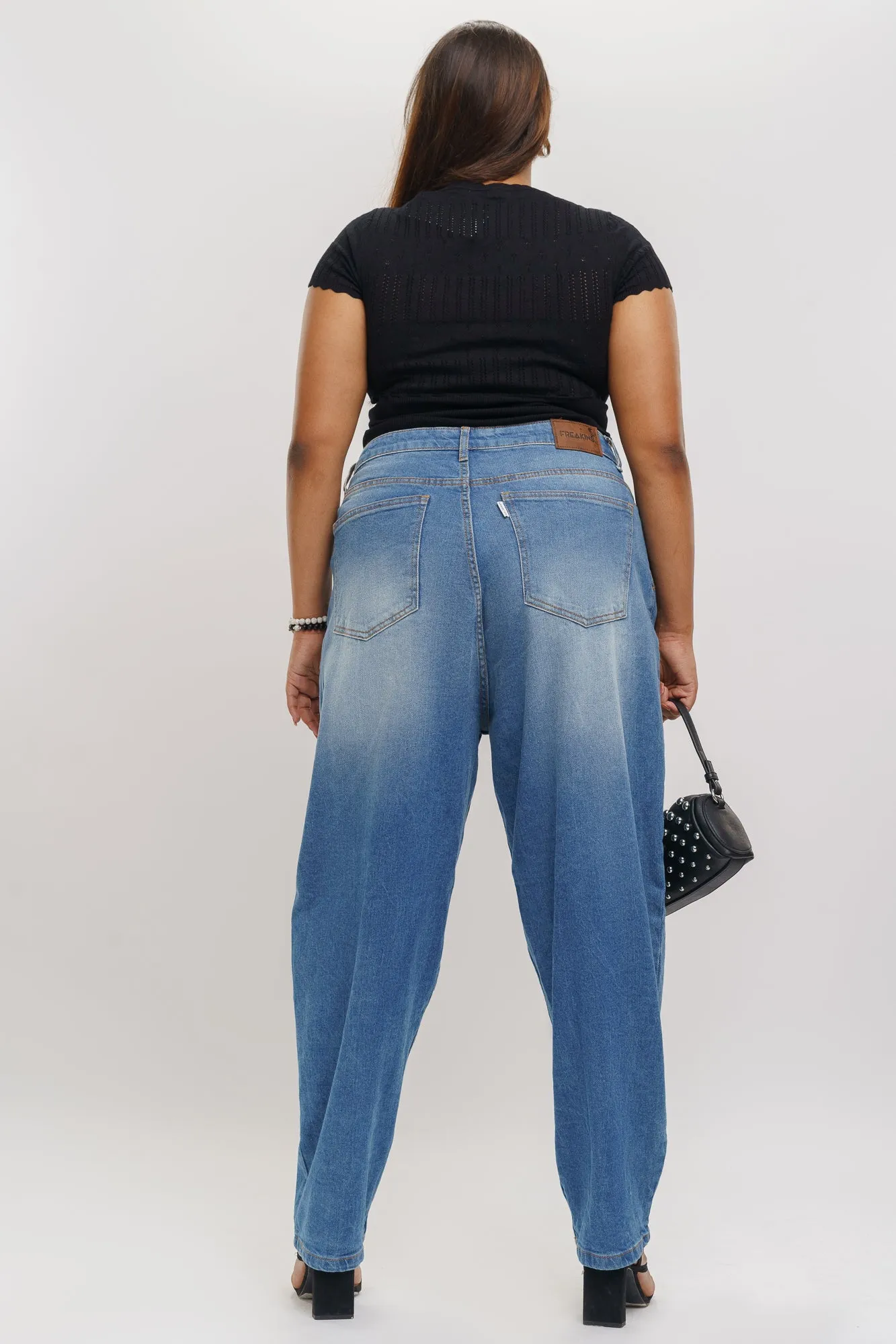 Vintage Look Slouchy Jeans