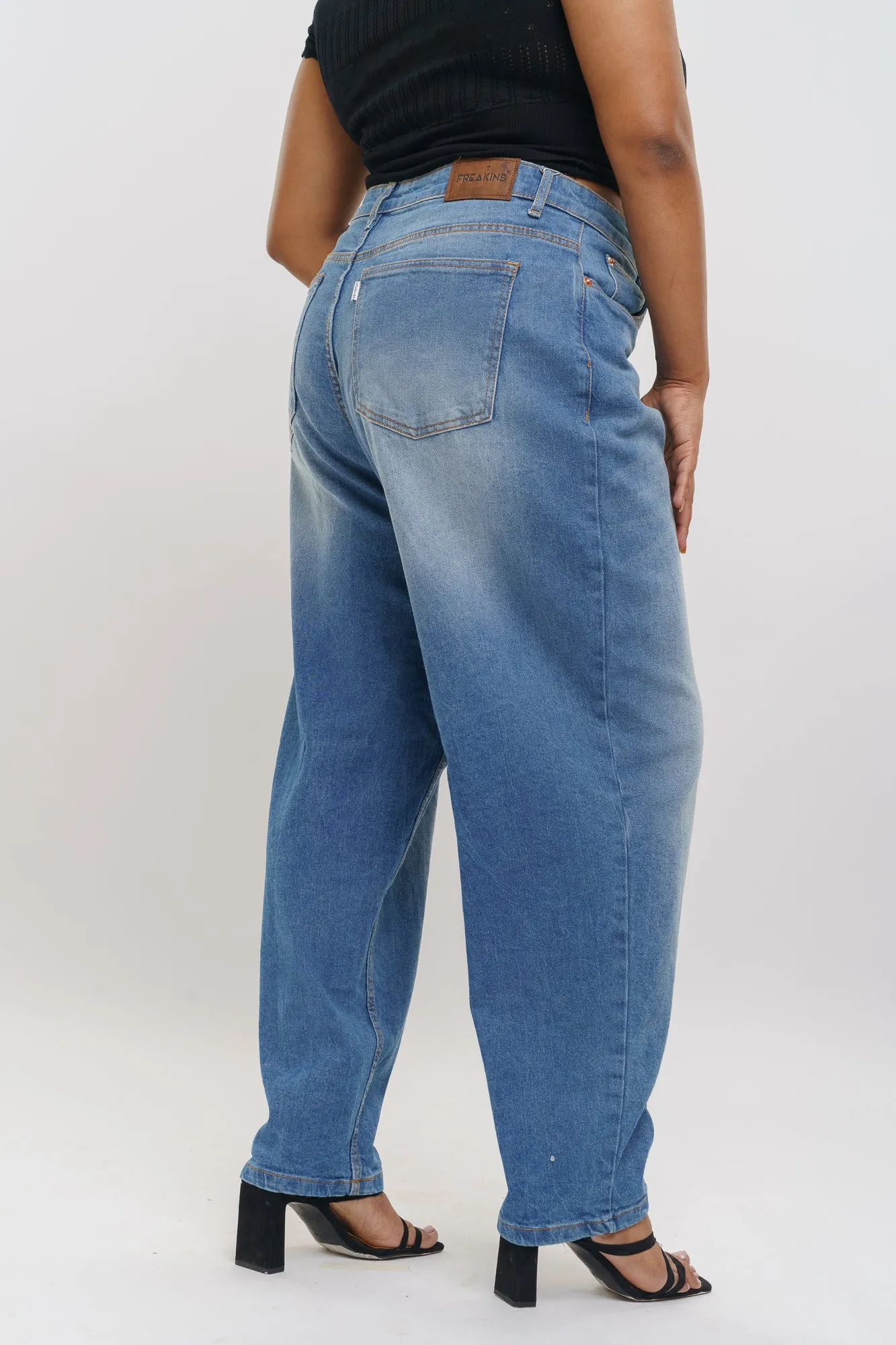 Vintage Look Slouchy Jeans