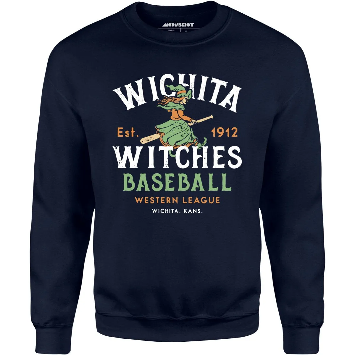 Wichita Witches - Kansas - Vintage Defunct Baseball Teams - Unisex Sweatshirt