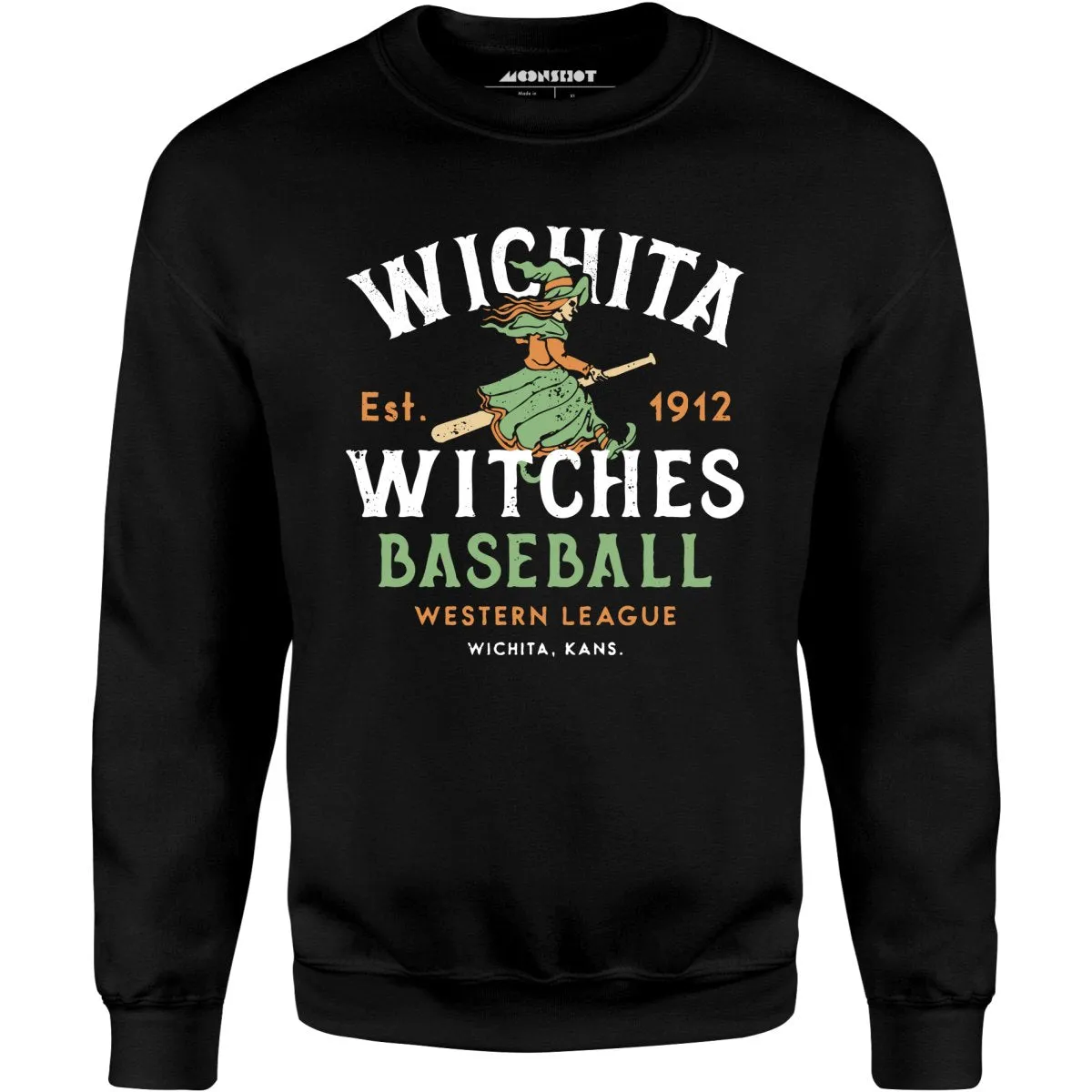 Wichita Witches - Kansas - Vintage Defunct Baseball Teams - Unisex Sweatshirt