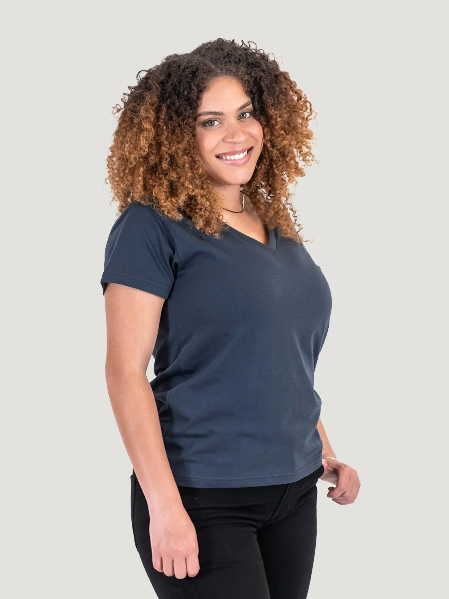 Women's Odyssey Blue V-Neck